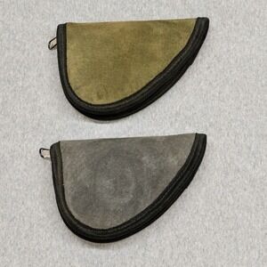 Two 6" X 4" Soft Shell Zip Fleece Lined Gun Case Storage Range‎ Tactical Sport